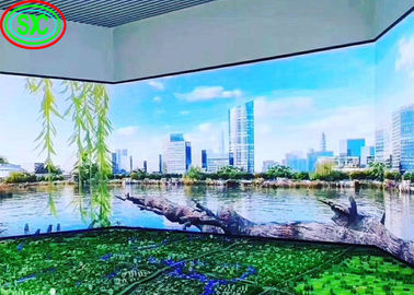 Hintergrund Große geschwungene Kirchenbühne LED P3 P4 Innenkonzerte Innenraum Vollfarb-LED-Display