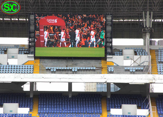 Guter Preis Bildschirmanzeige-Schaukasten P8mm-Stadions-LED farbenreich mit synchroner Steuerung Online
