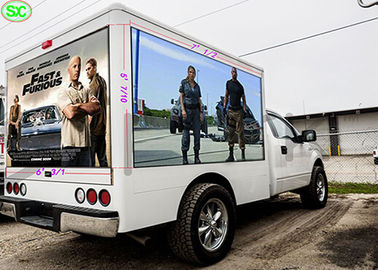 P4 Hochhelligkeit Mobilfahrzeug LED-Display 1R1G1B Rohrchip Eisen/Stahlgehäuse