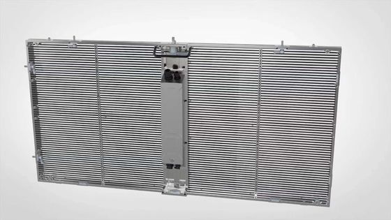 3,91 mm transparente Vollfarb-LED-Bildschirmplatte für Glasvorhangfassaden