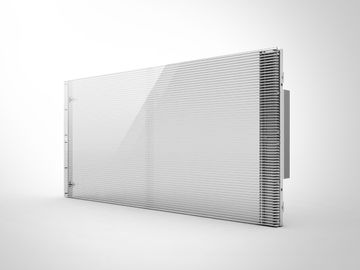 Innenraum P3.91 Transparenter LED-Bildschirm Glasfenster Aluminium Schrank Material led transparenter Bildschirm