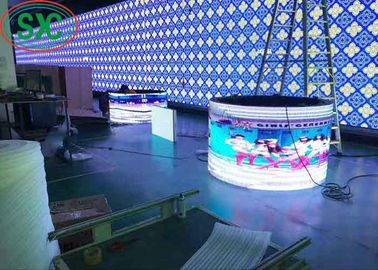 IP65 Full Color Outdoor LED Leasing Bildschirm, 6mm Pixel Pitch Transparente Videodisplay