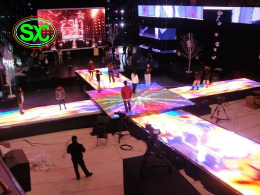 Guter Preis Modernes Innen-Dance Floor mit 6.25mm Pixel-Neigung, 250mm*250mm wechselwirkender geführter Tanzbodenschirm Online
