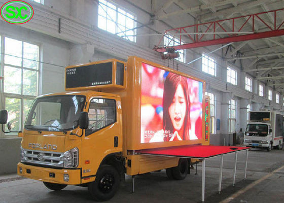 Guter Preis Mobiler Werbungs-LKW im Freien brachte hohe Helligkeit 60Hz LED-Schirm-P5 an Online