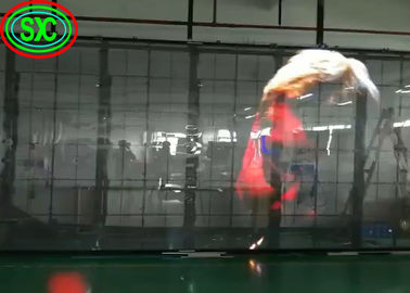 Leichtgewicht Transparent Led Video Wand Mesh Billboard Glas Anzeige wasserdicht transparente LED Video Wand