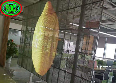 Leichtgewicht Transparent Led Video Wand Mesh Billboard Glas Anzeige wasserdicht transparente LED Video Wand