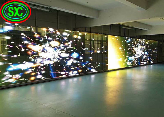Full Color HD Flexible 4000cd/qm Transparent Led Panel transparenter Led-Bildschirm
