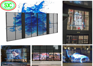 Leihinstallationsbildschirm Großer Blickwinkel P3.91 P4.81 2500 Nits Transparenter LED-Bildschirm