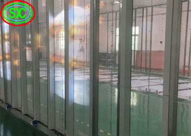 Werbeanzeige Epistar Chip Transparent Led Vorhang Bildschirm transparenter LED-Bildschirm transparentes Glas LED-Display