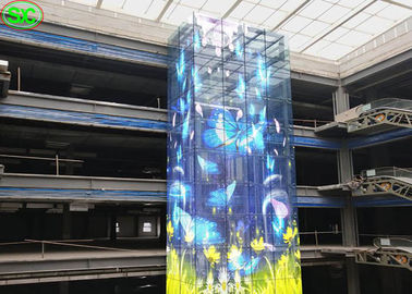 Full Color Tube Chip Transparent LED Panel SMD2121 Anpassungsfähige Bildschirmgröße