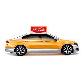 Doppelseitiges P5 Werbe-LED-Display Fahrzeugdachschild Taxi-Top-LED-Display