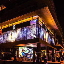 HD Indoor Outdoor p3.91-7.82 Vollfarbiges wasserdichtes Netz Transparente LED-Glaswand