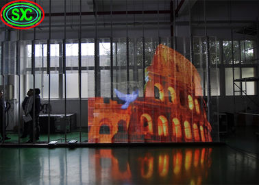 Wasserdichtes Außenleihbildschirm Video IP65 HD P3.91 Transparentes LED-Bildschirm