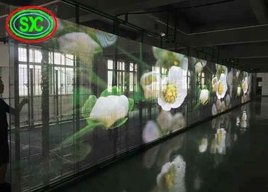 Helligkeit Transparenter LED-Bildschirm, Farbwerbung LED-Werbetafeln