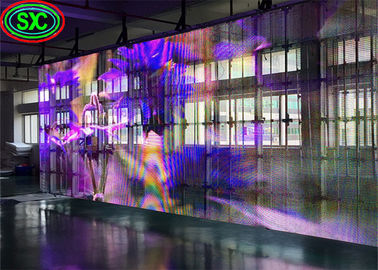 Programmierbare HD HQ 1R1G1B 4.81mm Transparenter LED-Bildschirm Digital Signage Stand