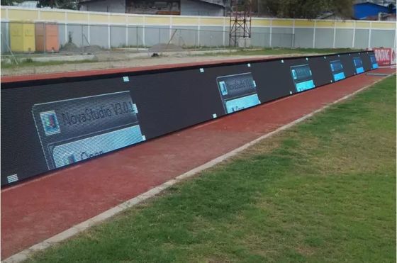 Guter Preis Des Fußballplatz-Stadions-P6 P8 P10 Geröll der hohen Qualität wasserdichtes großes Werbungs-Fahnen-Umkreis-der Anzeigetafel-LED im Freien Online