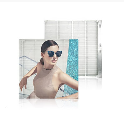 Einkaufszentrum Outdoor Vollfarbe Wasserdicht P3.91-7.82 Mesh Transparent LED-Bildschirm
