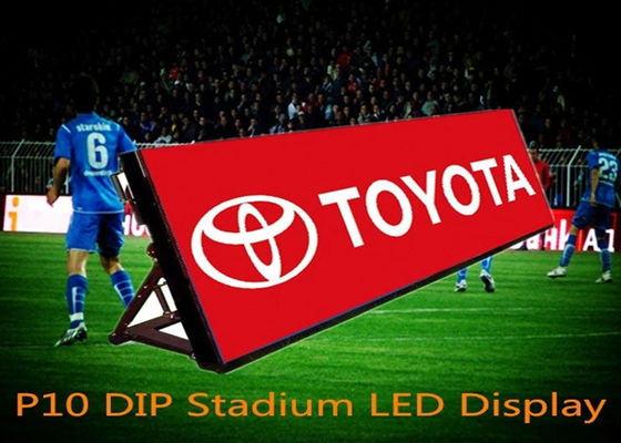 P10 Werbung Flexible Schilder Vollfarbe Außenwasserdicht Stadion Umfang Led-Bildschirm
