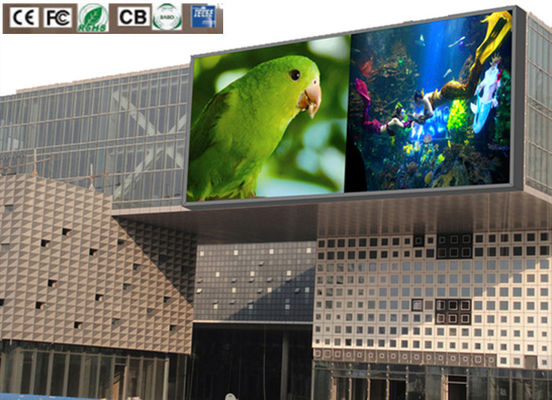 Gebäude P10 SMD LED-Bildschirm Werbung Billboard Super Clear Vision 3 Jahre Garantie