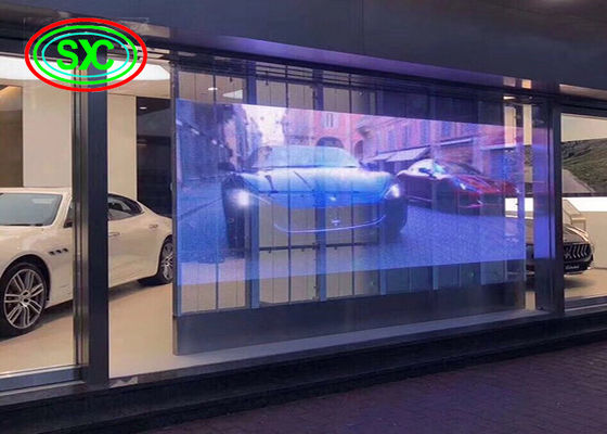 Transparentes LED-Bildschirm für den Innenbereich P3.9-7.8 Vollfarb-SMD-Glas für die Videowand