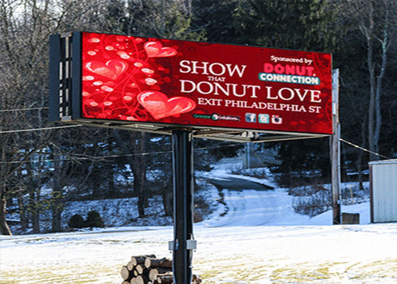 P8 Außenwasserdicht Vollfarb-LED-Bildschirm 8mm Tonhöhe 5000cd Helligkeit