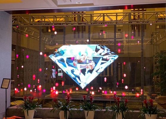 SMD2121 wasserdichtes transparentes LED-Display für außenwirksame Werbung