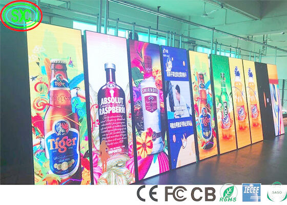 Plakat-Schirm SMD2121 P2 P2.5 1200cd/sqm 122880pixels LED