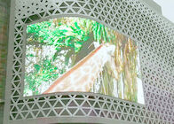 Wasserdichter angebrachter Kurven-flexible Digital der Wand-P8 geführter Bildschirm Videowerbung im Freien