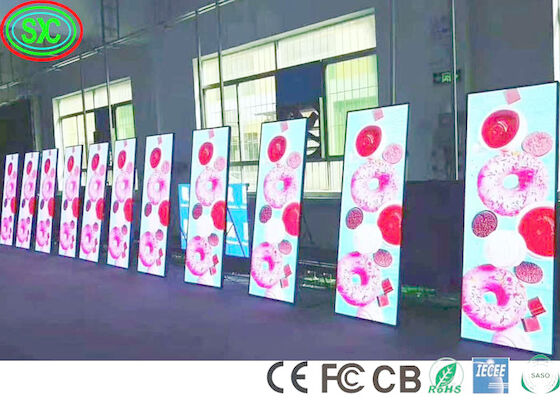 Outdoor Indoor P2 P2.5 P3 LED Poster Display Bewegen Sie Smart Digital Video Werbebildschirm