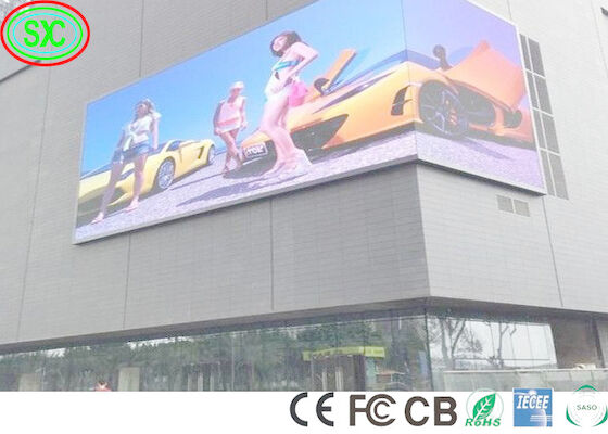 Farbenreiche LED-Großleinwand im Freien P10 imprägniern hohe Helligkeit über Videoschirm 7200cd LED wand-LED