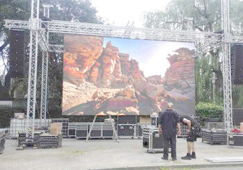 HD-Hochhelligkeit Vollfarbe Outdoor Vollfarbe P8 Veranstaltung Vermietung LED Video Wandbildschirm