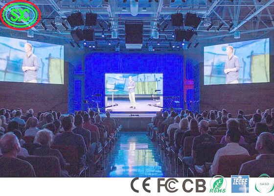 IP34 Bühnenkonzert Backstage P3.9 Led Video-Panel Wand Weiten Blickwinkel Bühnenbildschirm