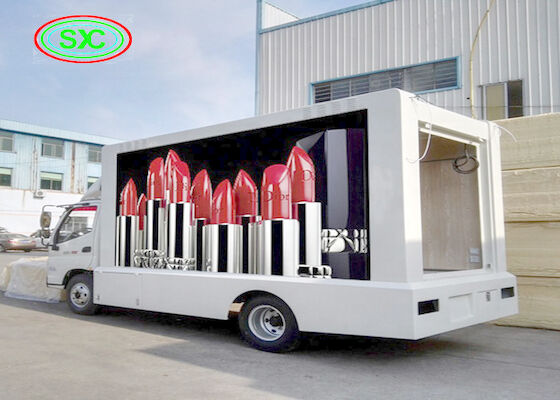 LED-Mietanzeige LKW p 3,91 bewegliche im Freien, Tri Zeichenbrett der Farbe 1R1G1B LED