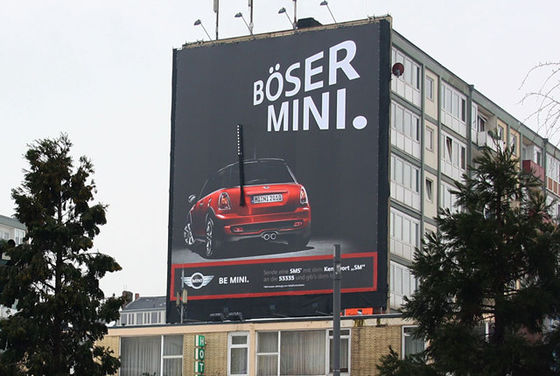 P10 Outdoor LED Werbebildschirm 10mm Pixelabstand IP65 Wasserdicht