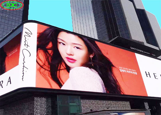 P10 Outdoor LED Werbebildschirm 10mm Pixelabstand IP65 Wasserdicht