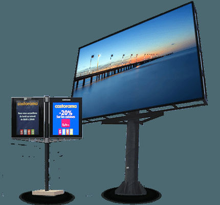 P10 Outdoor LED Werbebildschirm 10mm Pixelabstand IP65 Wasserdicht hohe Helligkeit