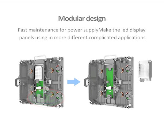 Hochhelligkeit SMD2121 Feinspitch-LED-Display aus Alt-Aluminium-Gießschrank mit CE/ROHS/FCC-Zertifikat