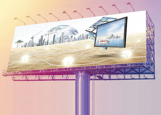 Außenwasserdicht P10 Vollfarb-LED-Display Bildschirm Werbeplakat mit Spalte