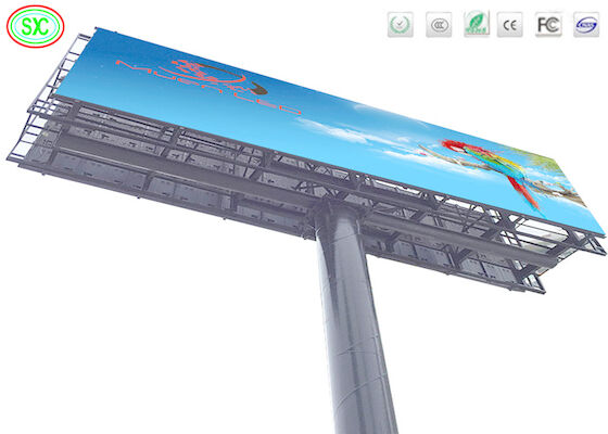 Outdoor Vollfarbe P10 Werbung 6000cd / m2 Helligkeit Hochwertige LED-Plakette