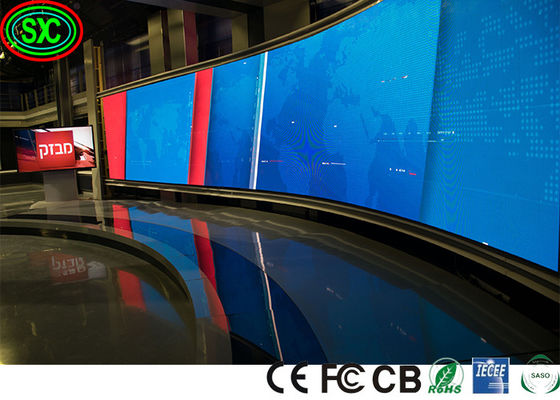 Sortiert Innenstadium LED der kurven-P3.91 nahtlose Verbindung in Video-LED-Anzeige aus, die bereit ist zu versenden