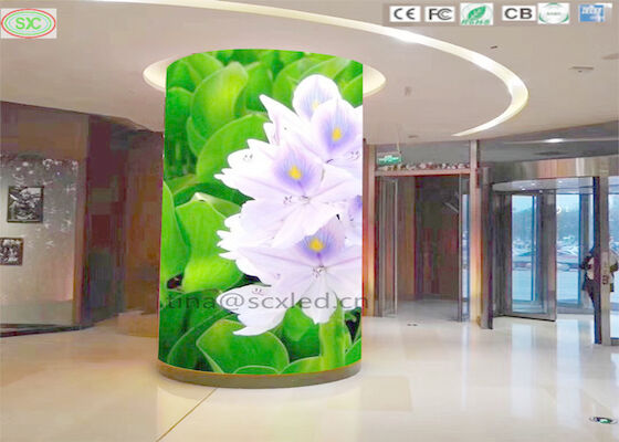 P4 Kurve LED Video Bildschirm Vorhang Flexible LED Display Modul in voller Farbe