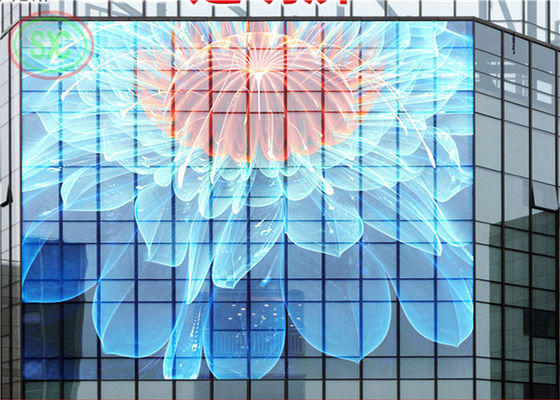 Guter Preis 1R1G1B Transparenter LED-TV-Bildschirm 1000mmx1000mm Gehäuse Größe Online