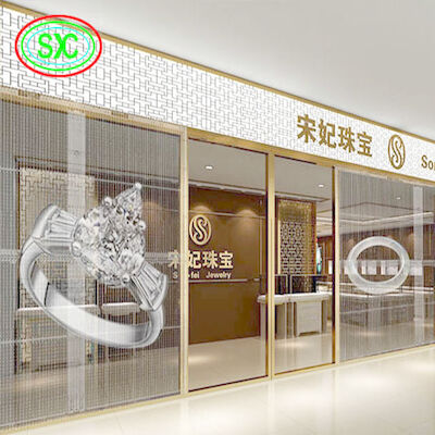 1R1G1B Transparenter LED-TV-Bildschirm 1000mmx1000mm Gehäuse Größe