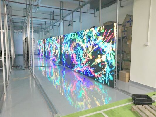 2000cd/m2 Helligkeit Transparenter LED-Bildschirm, Farbwerbung LED-Werbetafeln