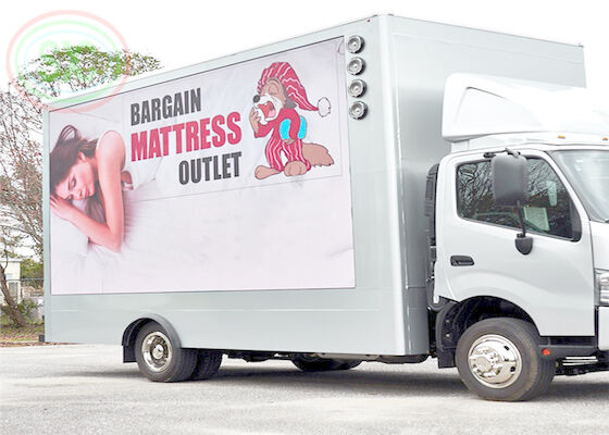 IP65 Video Digital Truck Montiert Led-Display in voller Farbe 10mm Pixel Pitch