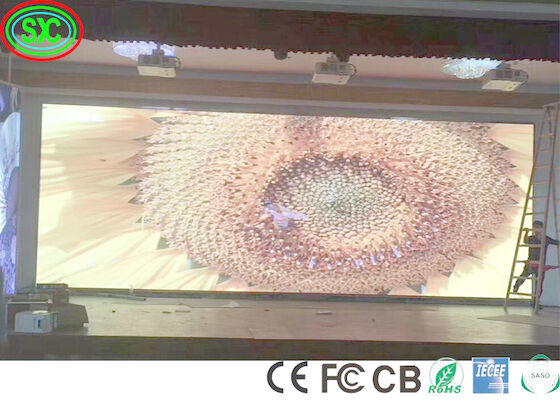 HD Full Color SMD LED-Bildschirm aus Aluminium-Paneel Hintergrund Vollfarbe 256mm X 128mm Modulgröße