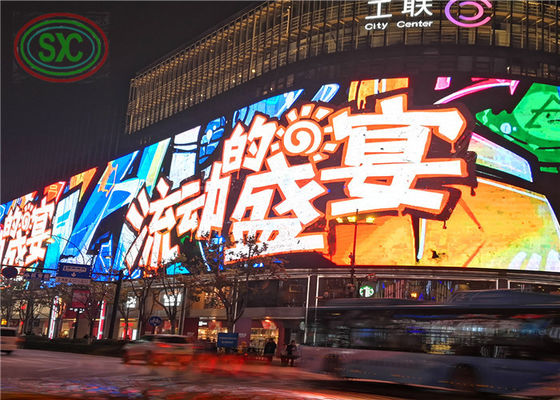 Einstellbarer Winkel Outdoor-Riesen-LED-Werbetafel anpassen LED-Panel im Stadtzentrum