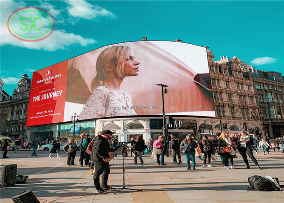 Einstellbarer Winkel Outdoor-Riesen-LED-Werbetafel anpassen LED-Panel im Stadtzentrum
