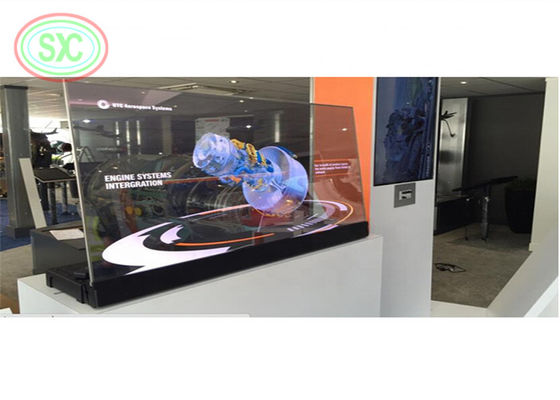 Weite Sichtwinkel Transparent Vollfarb-LED-Gitterbildschirm Drei Jahre Garantie