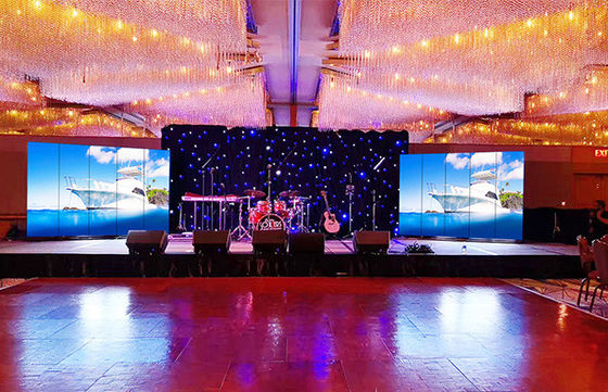 Druckguss-Aluminium-Innenraumvermietung LED-Display-Bildschirm P5 SMD Super Slim LED HD-Videowandplatten